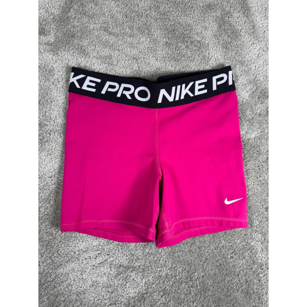 Nike Pro Dri-FIT Womens Pink Compression Shorts Size Medium 3 Inch Inseam